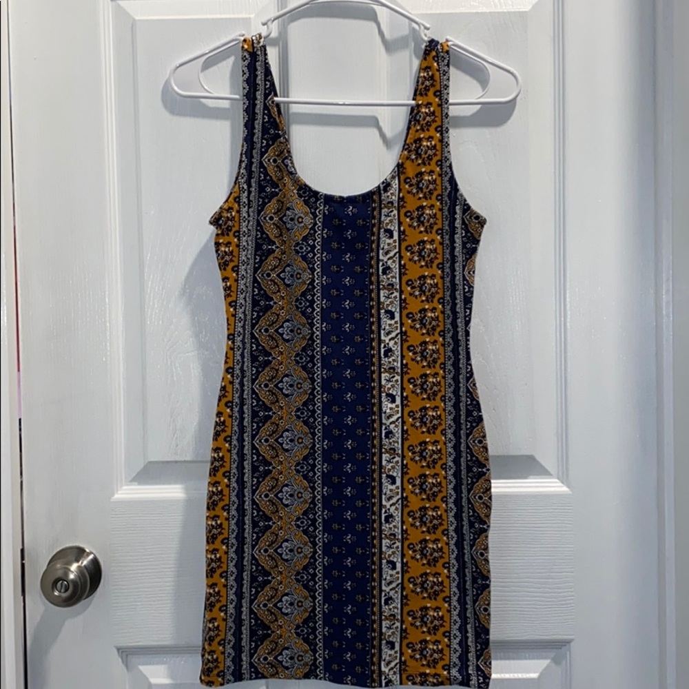 Printed mini dress